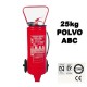 Extintor de Polvo ABC Movil 25kg