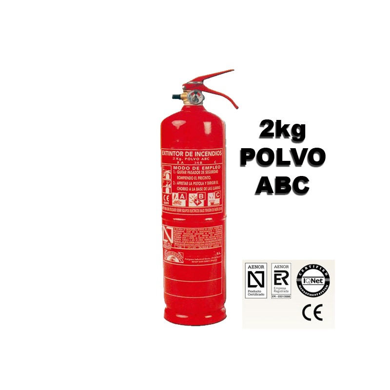 Extintor de Polvo ABC 2Kg - Extintores Online