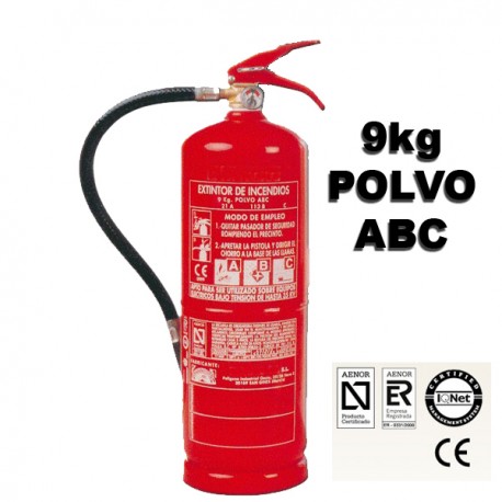 Extintor de Polvo ABC 9Kg