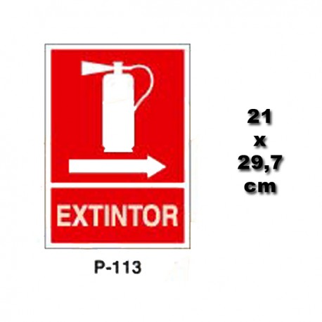 Señal de Extintor P113